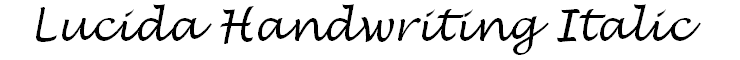 Lucida Handwriting Italic