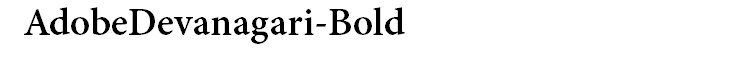 AdobeDevanagari-Bold