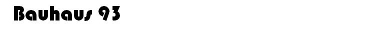 Bauhaus 93
