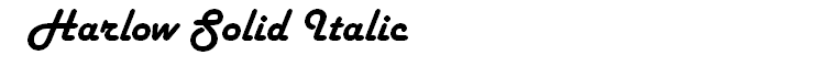 Harlow Solid Italic