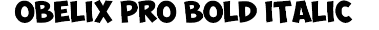 Obelix Pro Bold Italic
