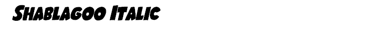 Shablagoo Italic