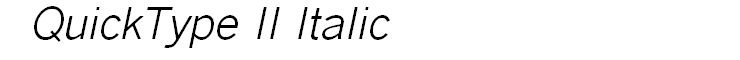 QuickType II Italic