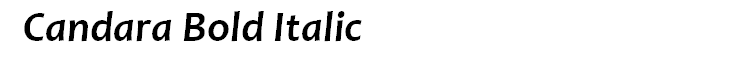 Candara Bold Italic