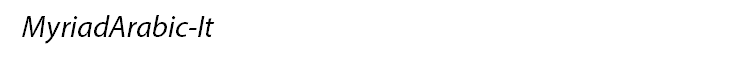 MyriadArabic-It
