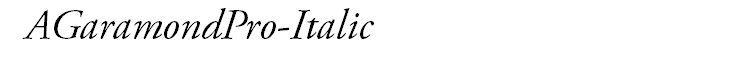 AGaramondPro-Italic